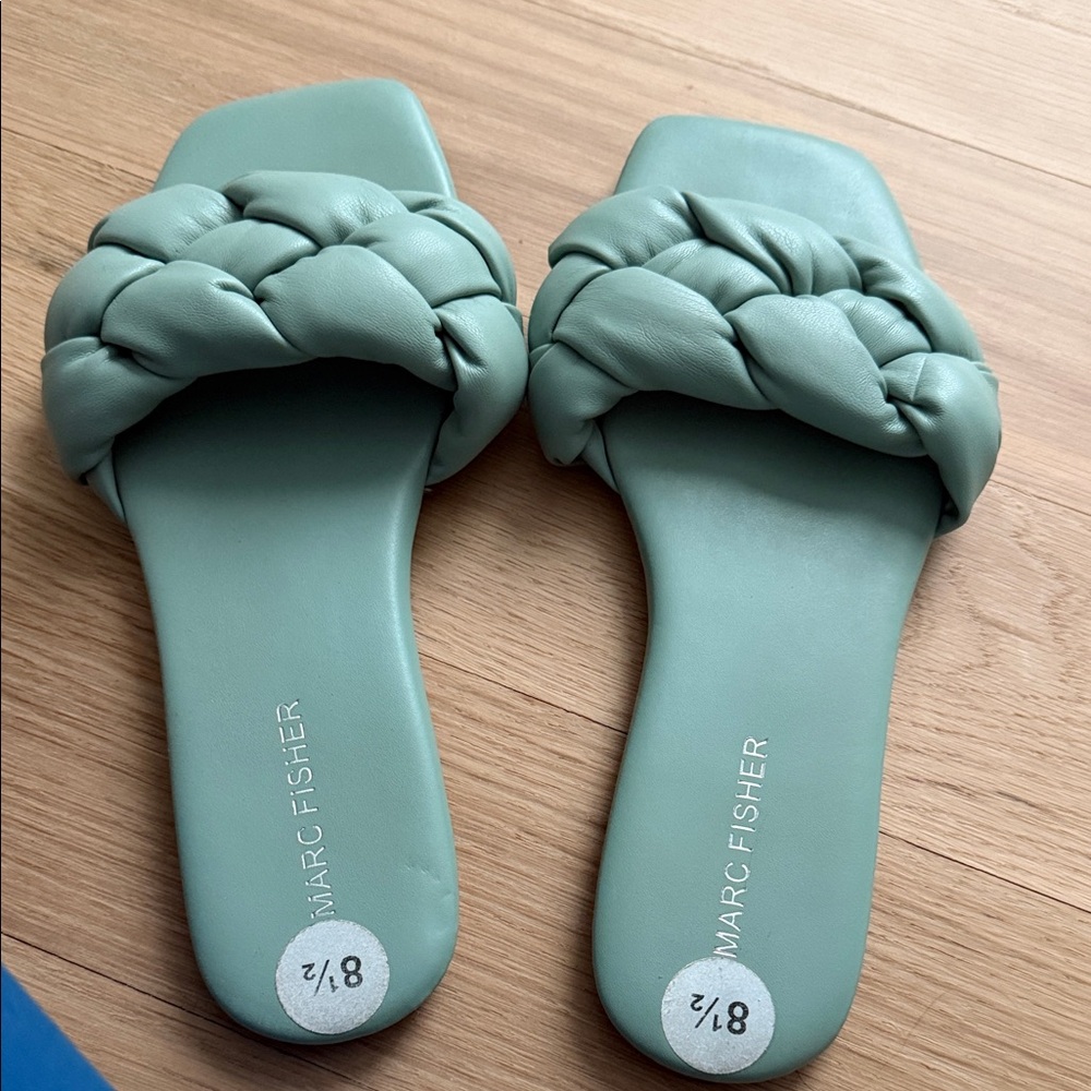 Marc Fisher Women's Mint Braided Slide Sandals